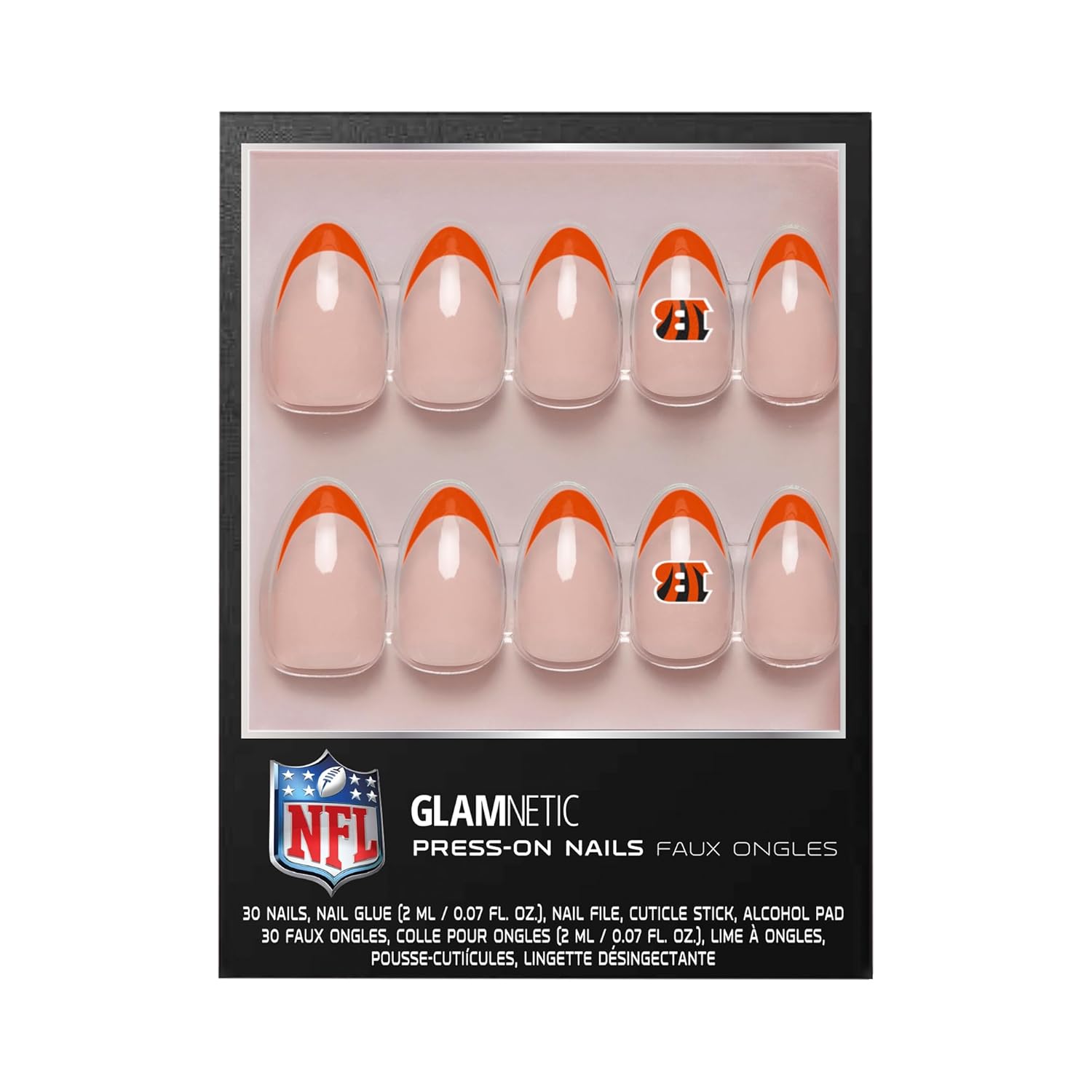 Glamnetic x Fanatics Cincinnati Bengals Nail Kit