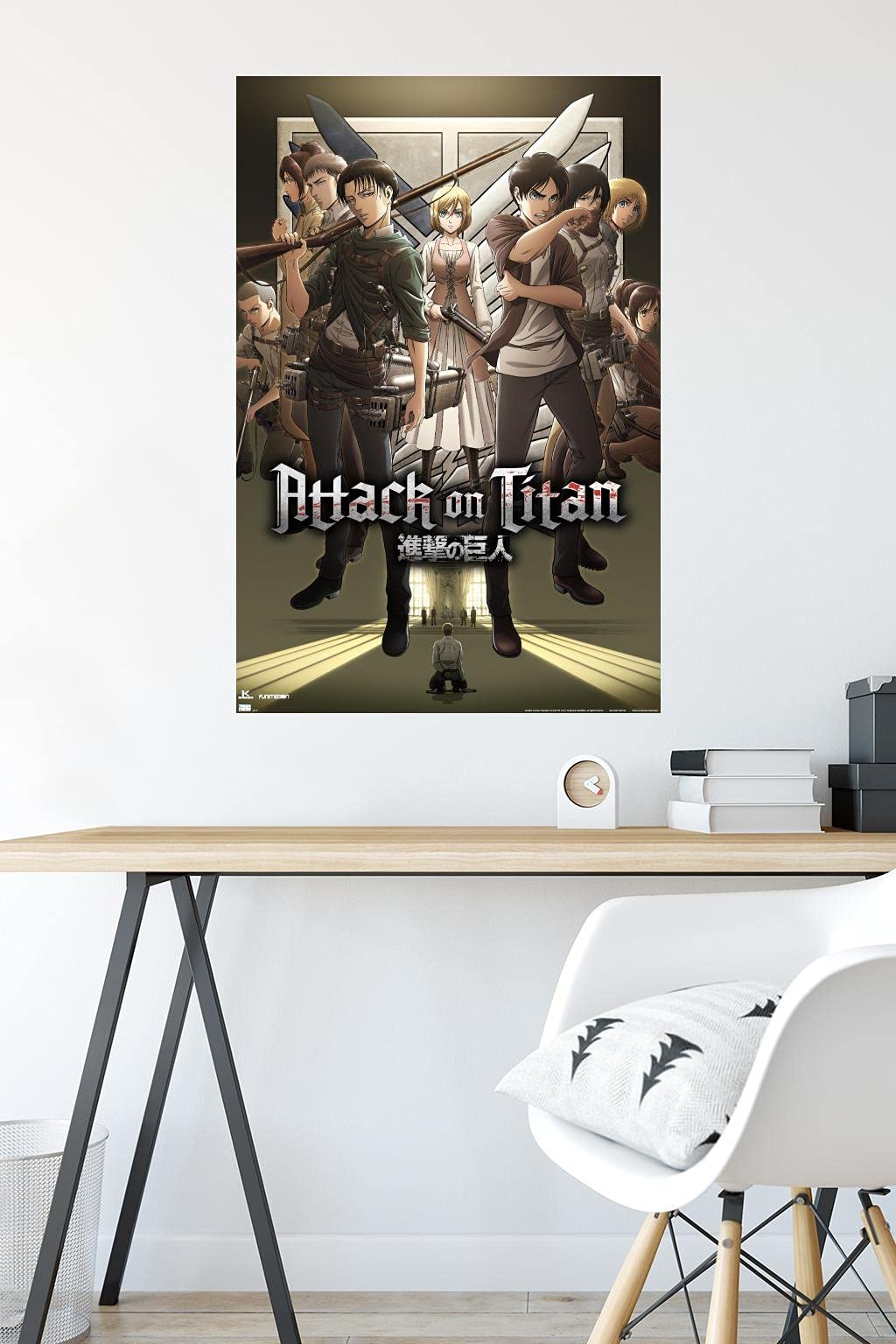 Amazon.com: Attack on Titan: Season 3 - Group Wall Poster, 34L x