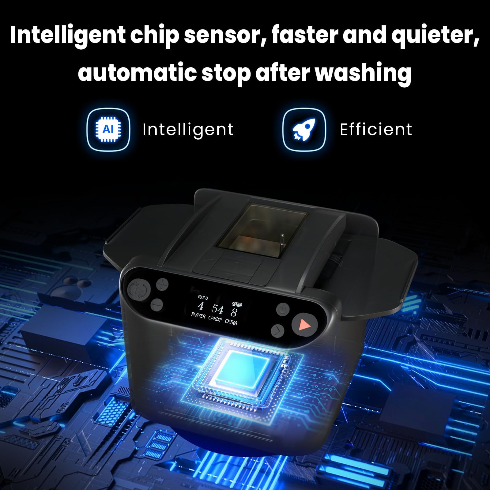 Shaker e distributore automatico di carte 2 in 1 con 4 telecomandi