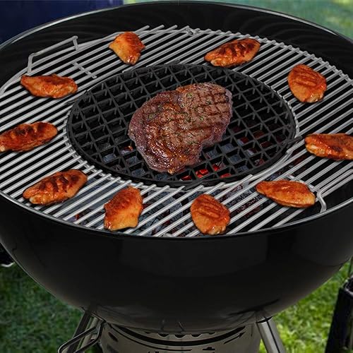 Miniatura 6 de Repuesto de rejilla de hierro fundido para Weber 8834 Gourmet BBQ System Use con sistema de barbacoa Weber Gourmet de 22.5 pulgadas, rejilla de