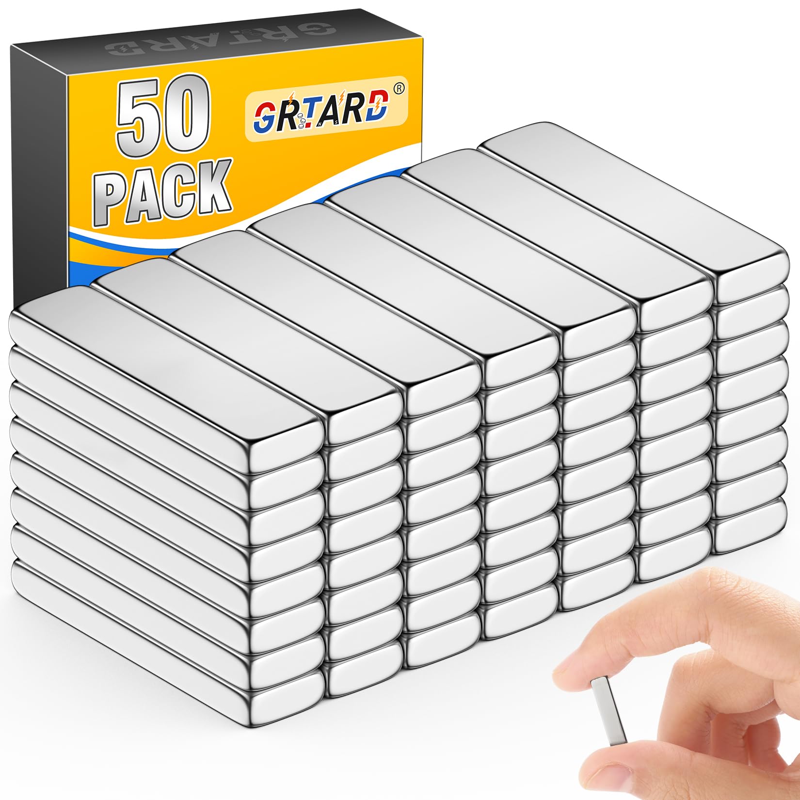 Grtard 120 Pack Powerful Neodymium Bar Magnets, Rare Earth Magnet Bar, Rectangle Magnet, Neodymium Magnets for Outdoor, Fridge, Whiteboard-Mix Size — Amazon image 11