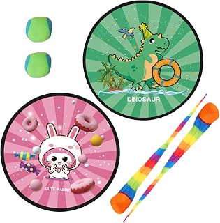 Genérico Juego De Pelota Lanzar Y Atrapar, Juguete Interactivo Exterior, Detalles para Canasta De Pascua, Juego Familiar para Exteriores En Playa Hogar Jardín Y Escuela