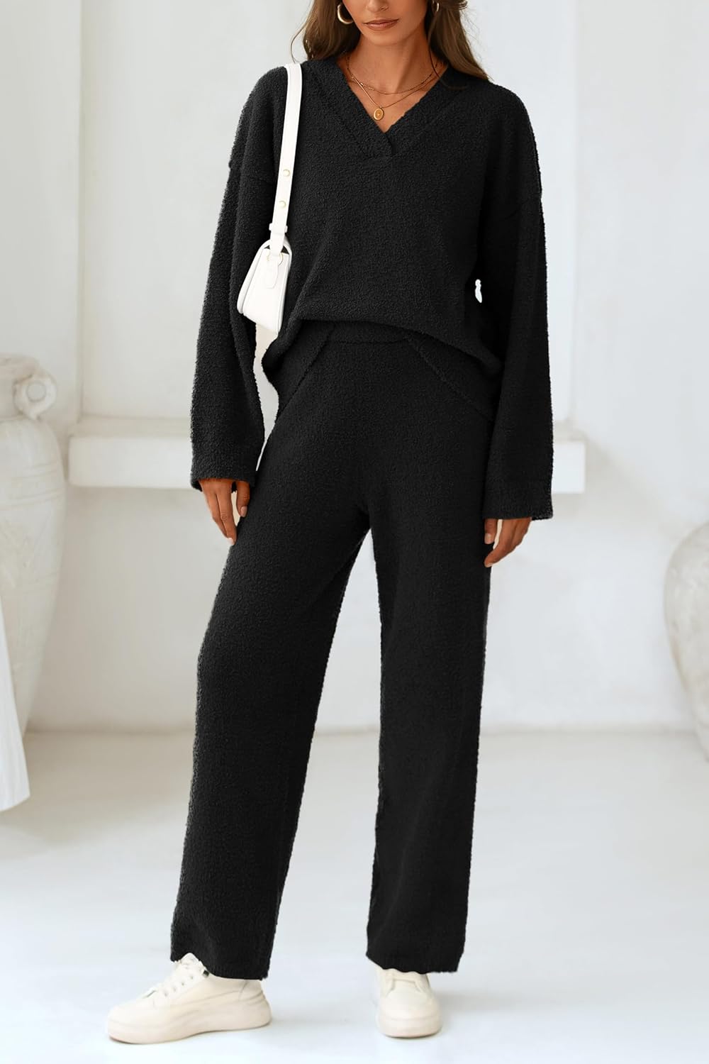 PRETTYGARDEN Lounge Sets for Women Two Piece Sweaters Pajama Set Fall Fashion 2026 Loungewear Outfits Matching Winter Clothes - Image 8