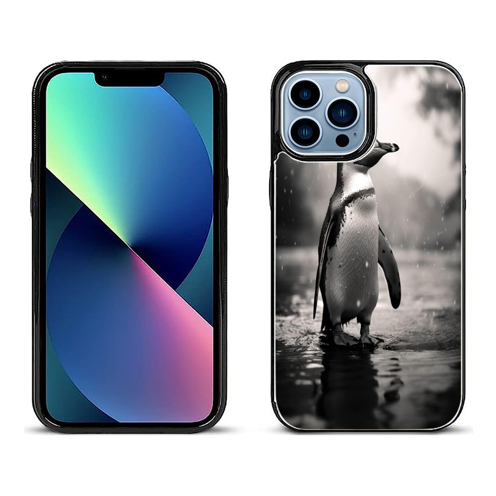 DAFEI Stylish Wallet Case for iPhone 13 Pro Max with Penguin-aa32 Design - Premium Protection and Functionality Sleek Design Kickstand Feature Multicolor