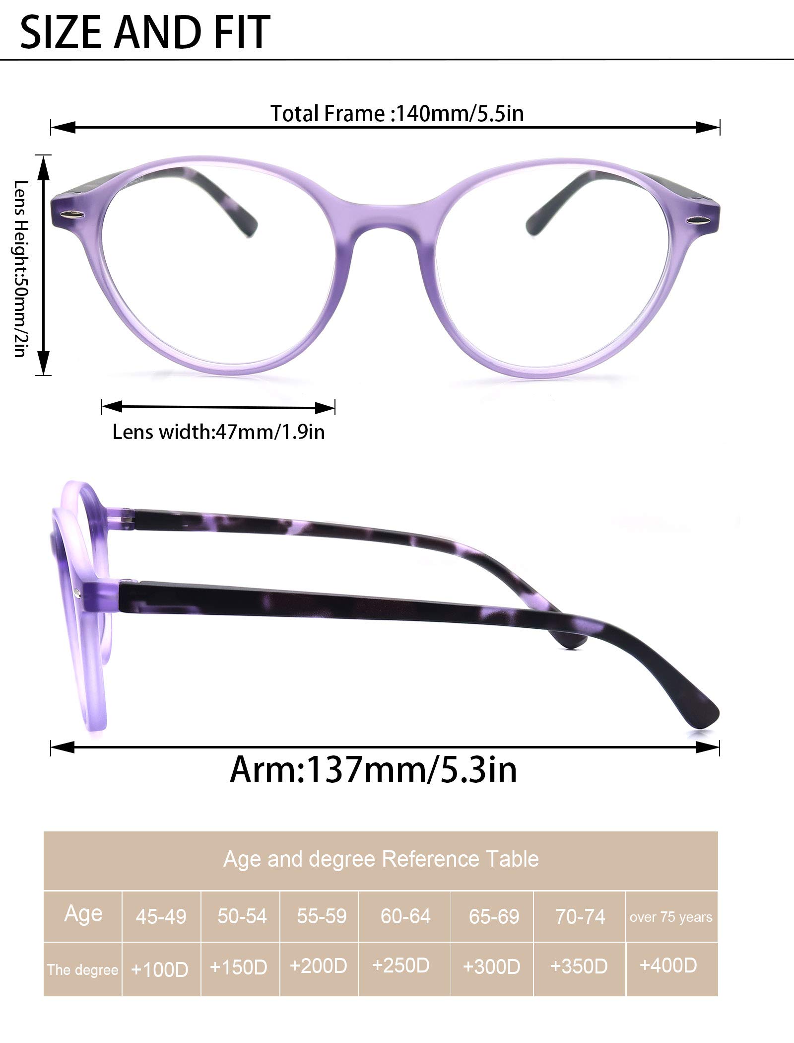 MODFANS Lot De Lunettes De Lecture Femme,Lunettes Loupe