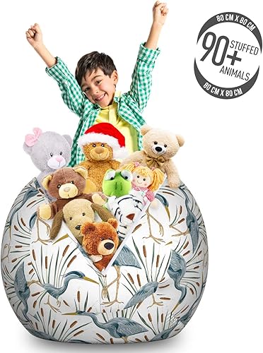 Miniatura 42 de Lunarable Silla de almacenamiento para adolescentes, coloridos patines de estilo retro, para actividades juveniles, para niñas y niños, divertido