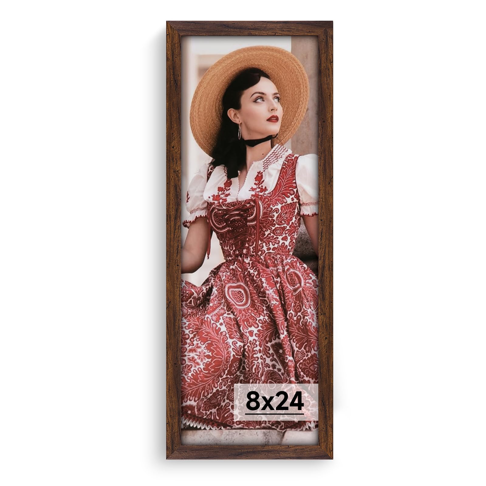 Dark Brown 8x24 Frame