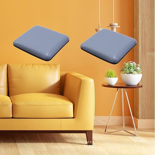 Miniatura 5 de Antrader Paquete de 12 deslizadores adhesivos resistentes para muebles de 1.2 x 1.2 pulgadas, protectores de suelo para muebles
