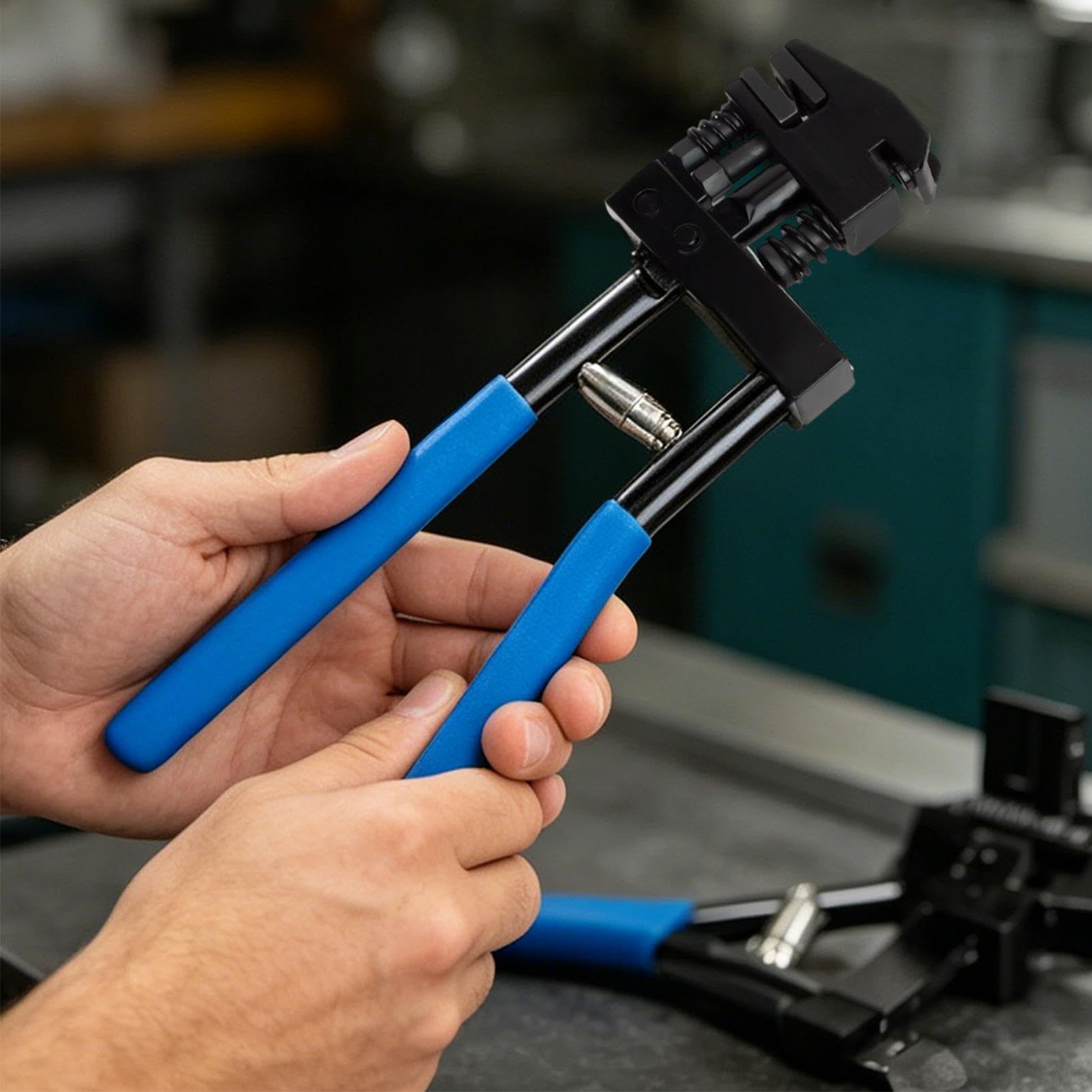 Pinza perforadora manual | 2 en 1 manual multifunción intensivo | Herramienta para perforar | Para garaje taller, cuadros eléctricos, hidráulicas reparaciones, soldadura