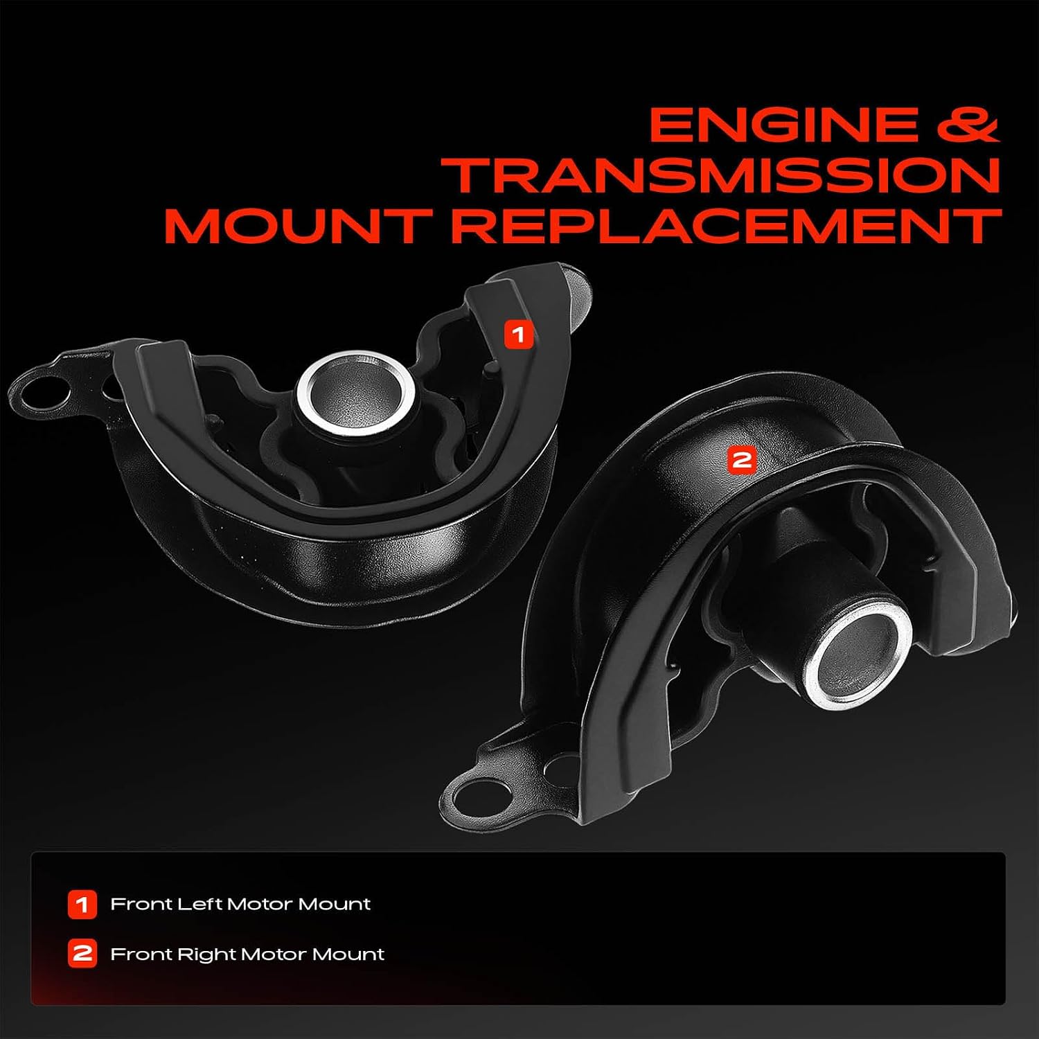 A-Premium Set of 2 Front Left and Right Engine Motor Mount Kit image 3