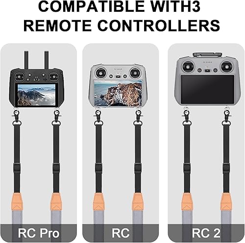 Miniatura 6 de Correa para el cuello con cordón + joysticks para controlador DJI RCRC 2, correa de cuero suave compatible con DJI Mini 4 ProMini 3 ProMavic 3  Air