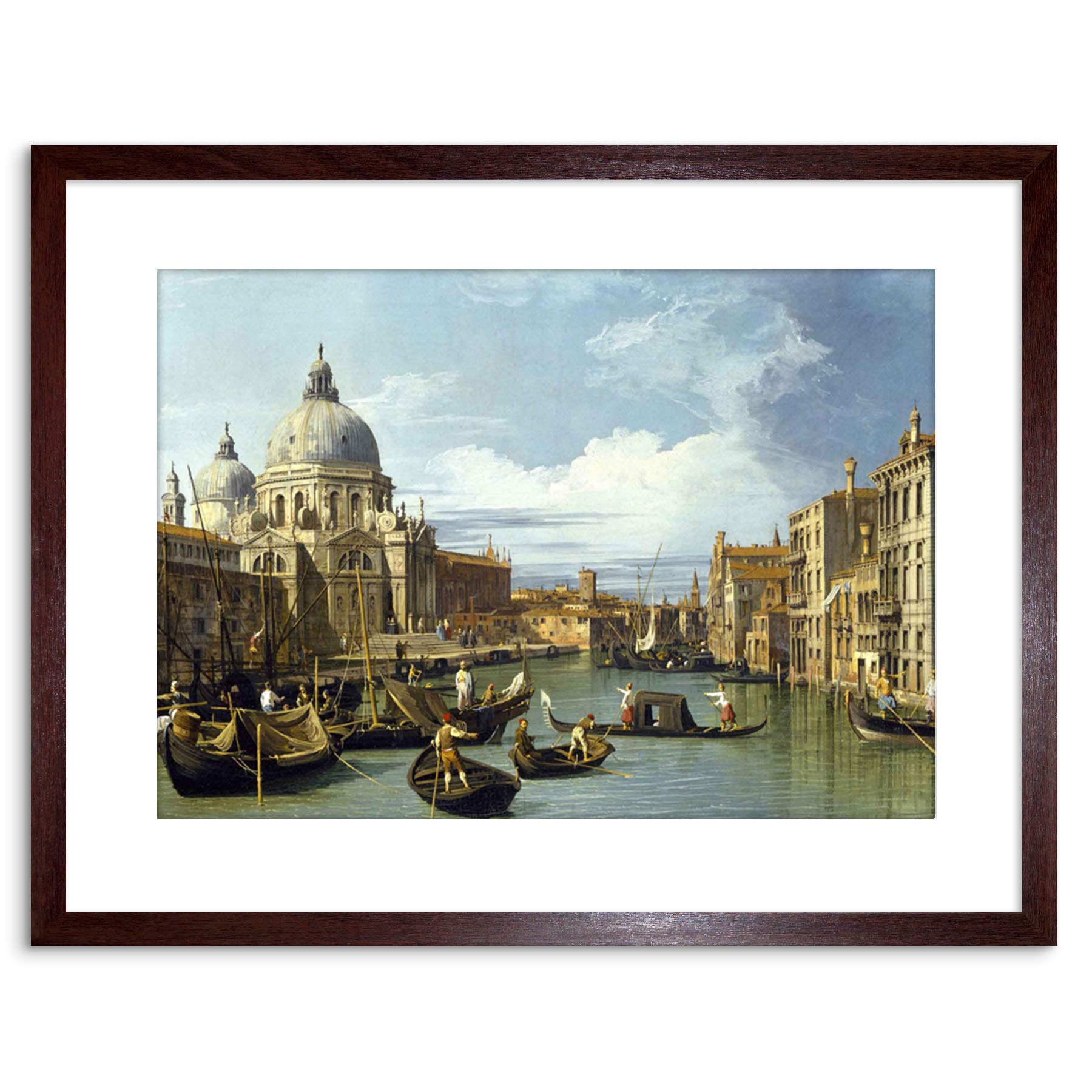 Wee Blue Coo Canaletto Entrance Grand Canal Venice Painting Framed Wall Art Print