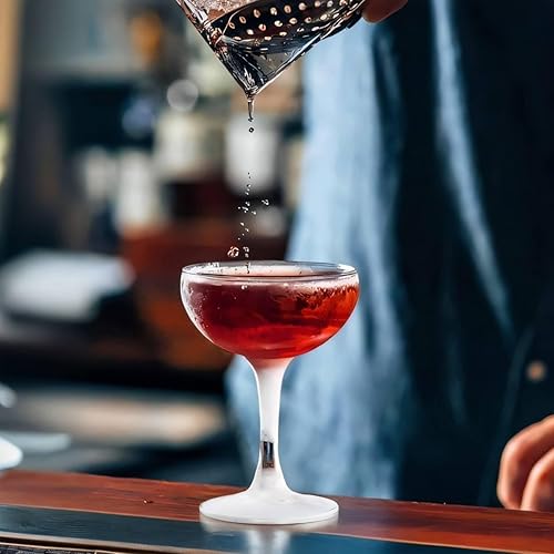 Miniatura 9 de Julep - Colador de acero inoxidable colador de cocteles colador de cuchara colador de bebidas con asa para bar doméstico o comercial dorado