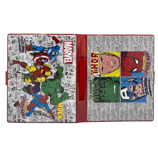Foto 6 de 8 de Set de color para niños Marvel Avengers, kit de dibujo y pintura con 65 piezas de colores y papelería