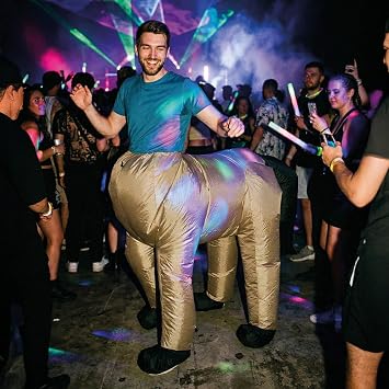 AirSuit® Inflatable Horse Disguise for Adults | Animal | Adult Size 160 to 190cm | Fancy Dress Costume | 100% Polyester | Easy and Comfortable to Wear | Durable | Inflatable System | OriginalCorner®