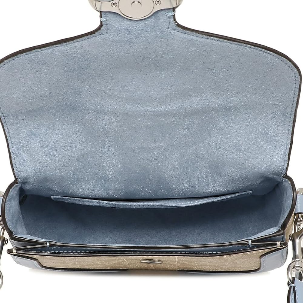 新品　COACH ショルダーバッグ ベージュ/ブル― Amazon | [コーチ] アウトレット ショルダーバッグ シグネチャー