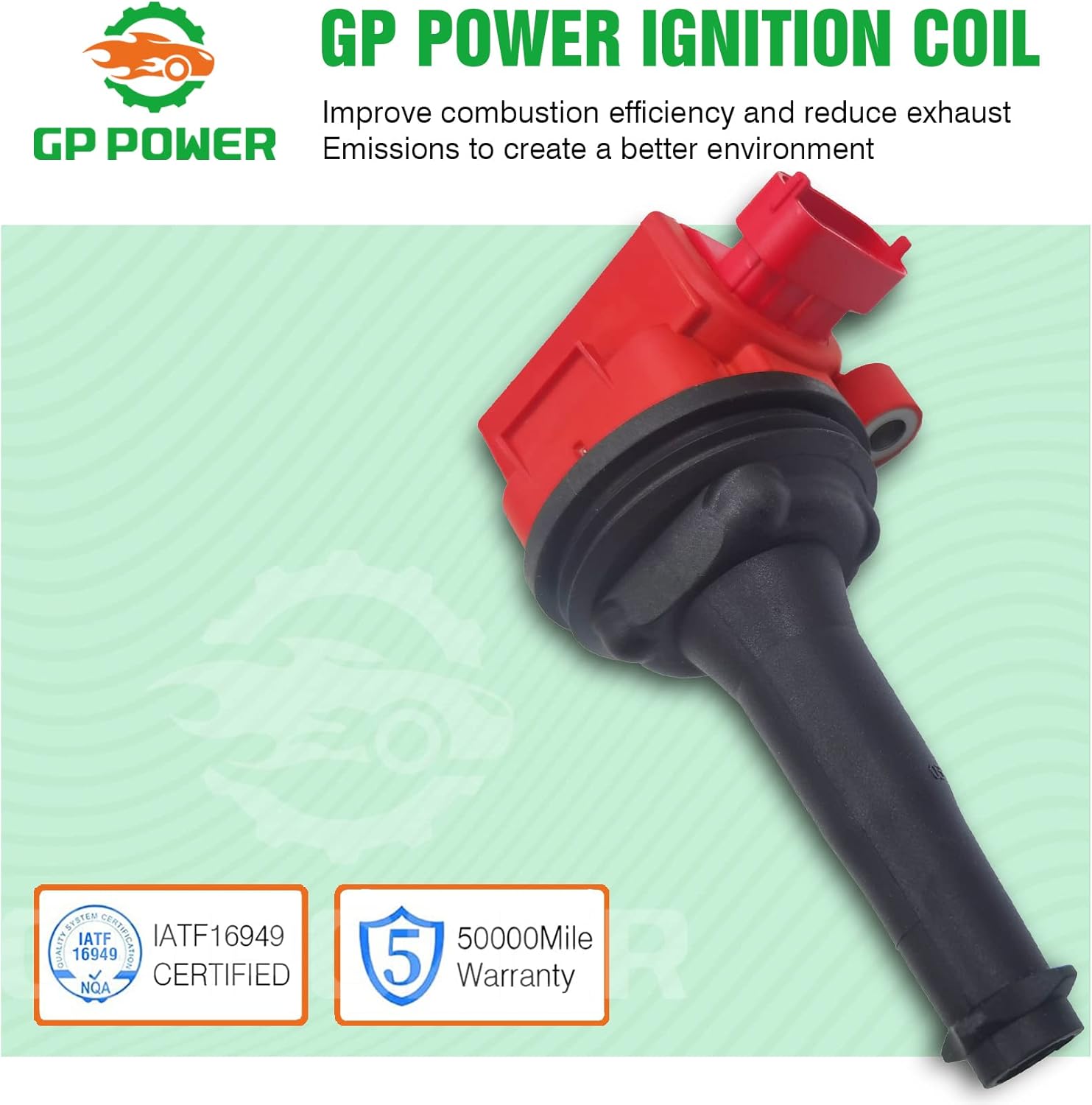 IGNITION COIL UF517 UF-517 30713417 86778370 307134170 307134171 C1721 86778370 SET OF 5 Compatible with VOLVO C30 C70 S40 S60 V50 V70 XC70 2.5T 2.4 2.4T L5