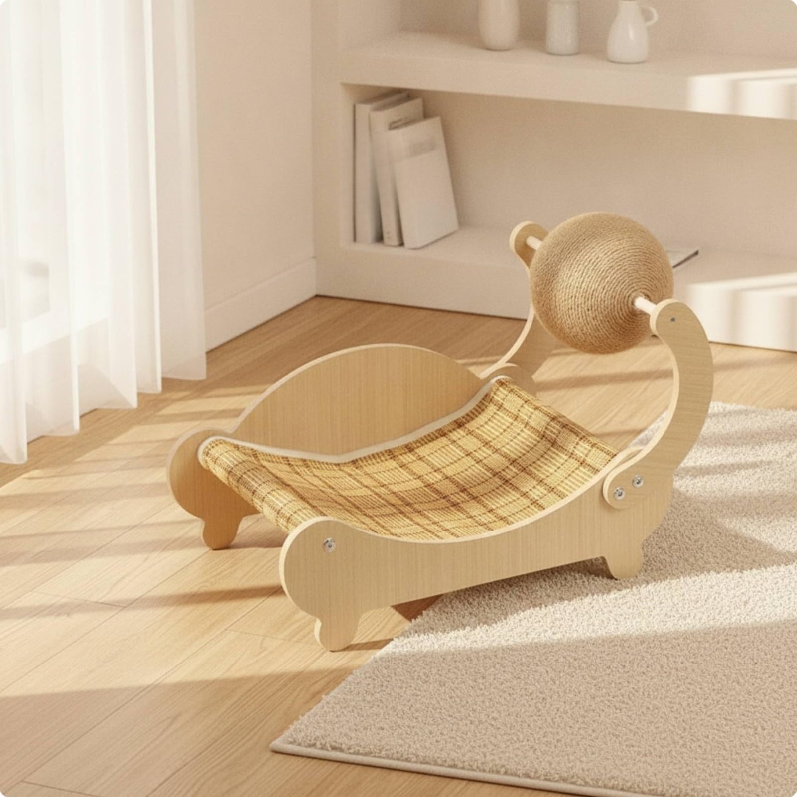 Cama Rascadora para Gatos Interior, Tumbona Bola