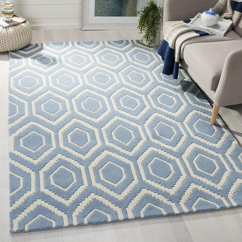 Ansar Carpet Handmade Tufted Pure Woolen Carpet for Living Room and Hall with 1.0 inch Thickness (7X10) (B0B6PKLJR3) Amazon Price History, Amazon Price Tracker