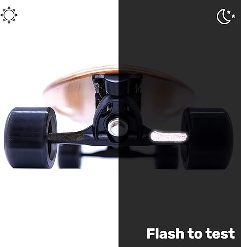 Miniatura 9 de ELOS Skateboard Complete Lightweight - Mini Longboard Cruiser Skateboards Construido para principiantes y viajeros urbanos. Listo para regalo,