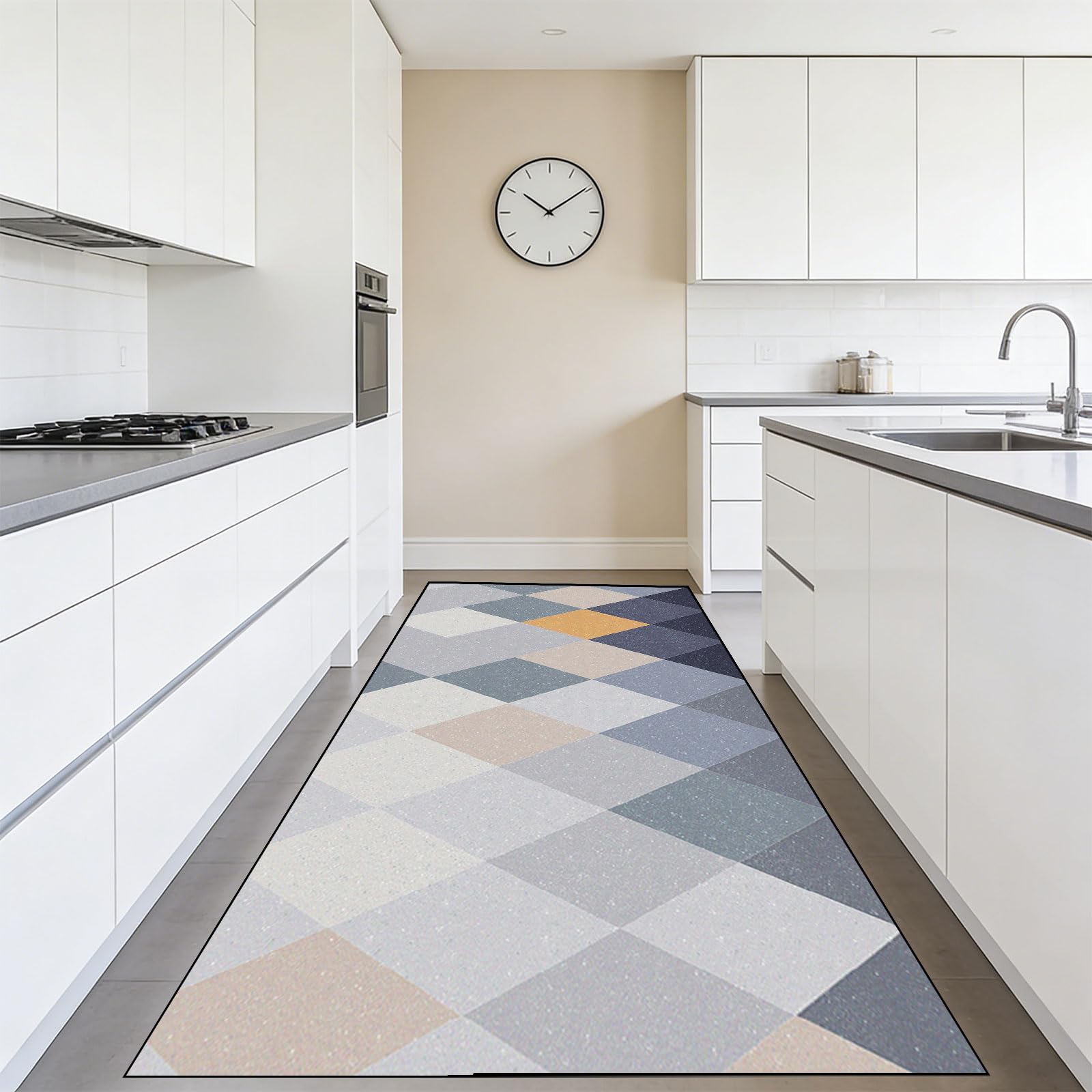 Tapis de cuisine antidérapant et absorbant, grand tapis lavable de 100x250 cm