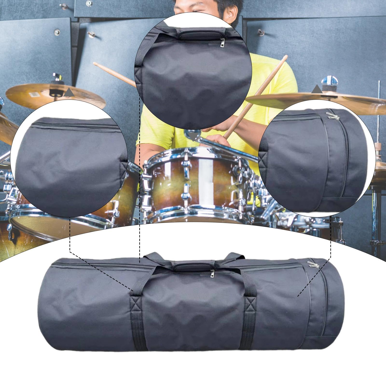 Bolsa para Herrajes de Tambor, Resistente Al Polvo, Oxford, Ligera Y Resistente.