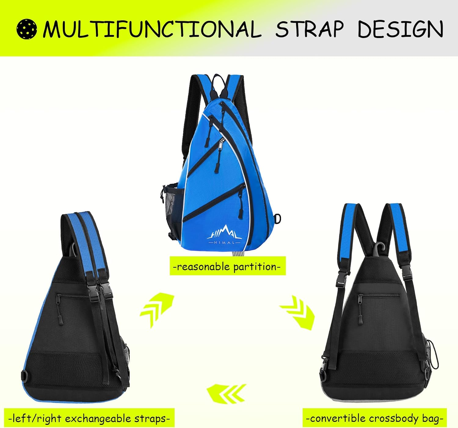 Himal Pickleball Bag Adjustable, Pickleball Backpack with Water Bottle Holder for Men and Women - Image 5