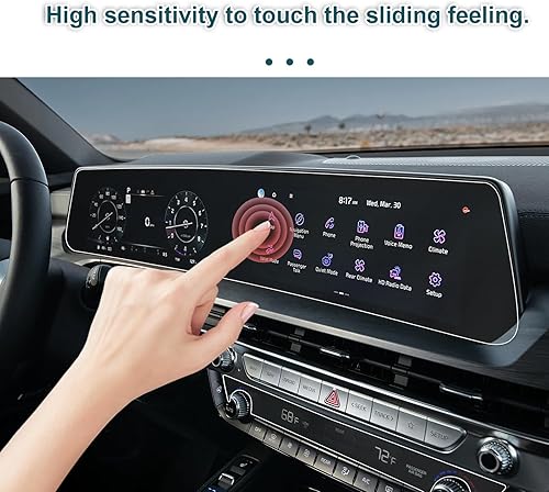 Miniatura 4 de YEE PIN Protector de pantalla Telluride 2025 para Kia Telluride LXSEXSXSX PrestigeX-LineX-Pro Dual Panoramic 12.3 pulgadas 2025