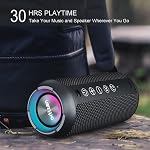Ortizan Portable Bluetooth Speaker, IPX7 Waterproof Wireless Shower Speaker with 24W Loud Stereo Sound, Bluetooth 5.3, 30H Playtime, 100ft Range, Dual Pairing, for Home, Outdoors, Beach, Gift Idea