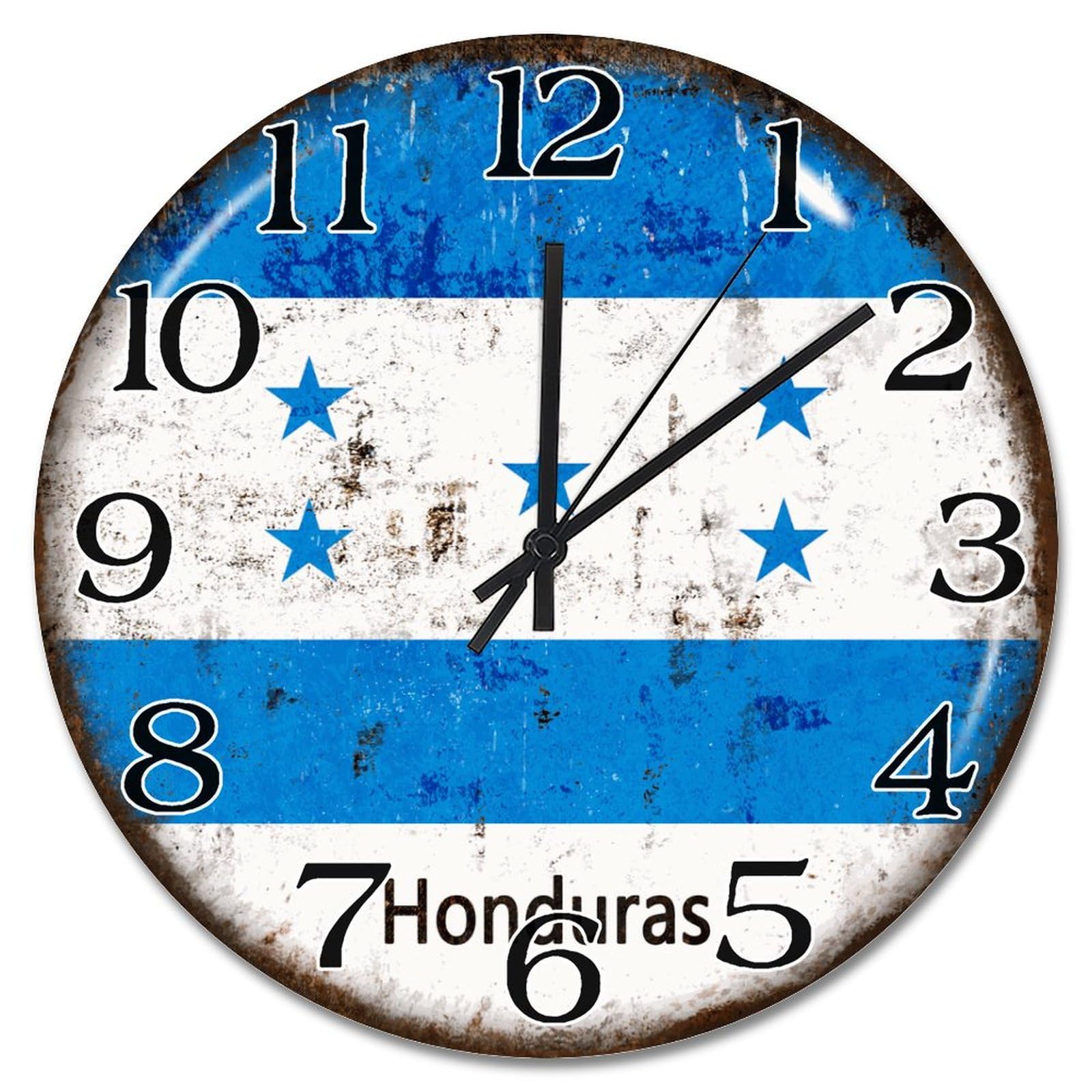 Horloge murale du Honduras sans tic-tac pour retrouver le sommeil et le calme