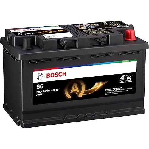 BOSCH S6587B High-Performance 12V Group 94R AGM Automotive Battery - Ideal for Vehicles with Start-Stop Technology and Regenerative Braking