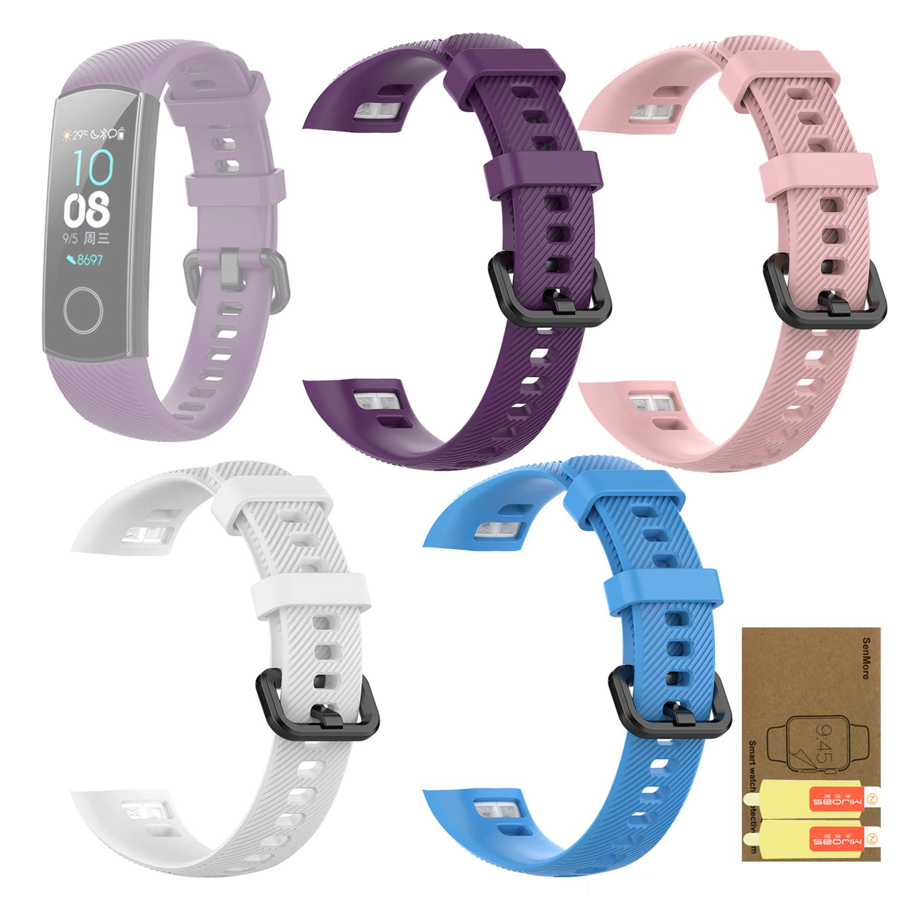 SenMoreStrap for Honor Band 4 Honor Band 5, Universal Sport Strap Strap for Honor Band 4 Honor Band 5