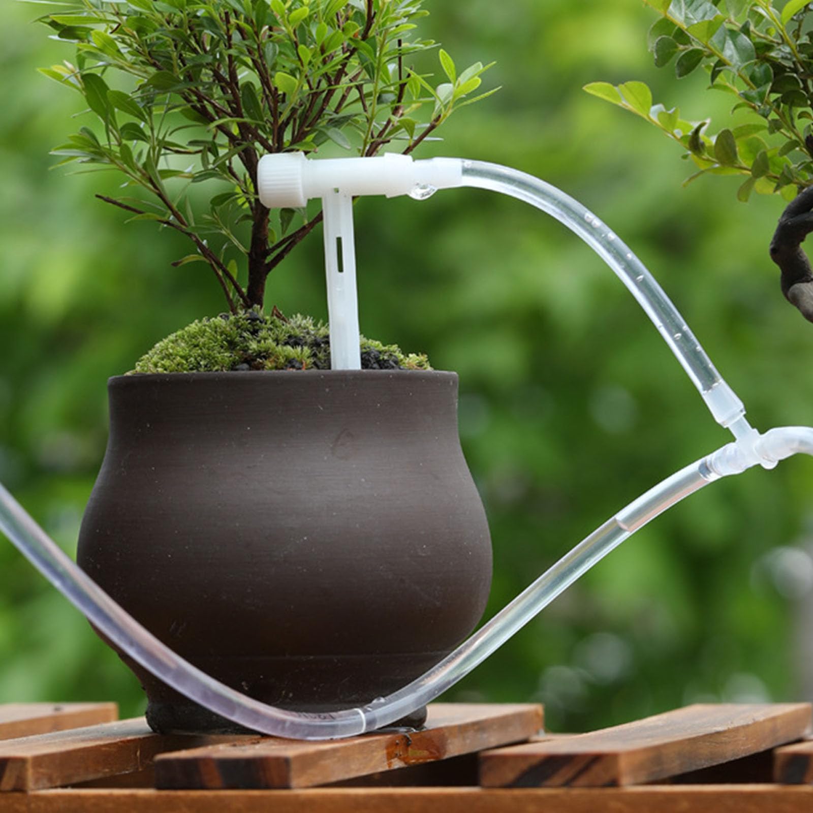 Sistemi irrigazione a Goccia in ABS per Giardinaggio Domestico Piante da Balcone per Interni Risparmia Acqua Facile da installare e Portata Regolabile Set irrigazione per Piante Regolabile