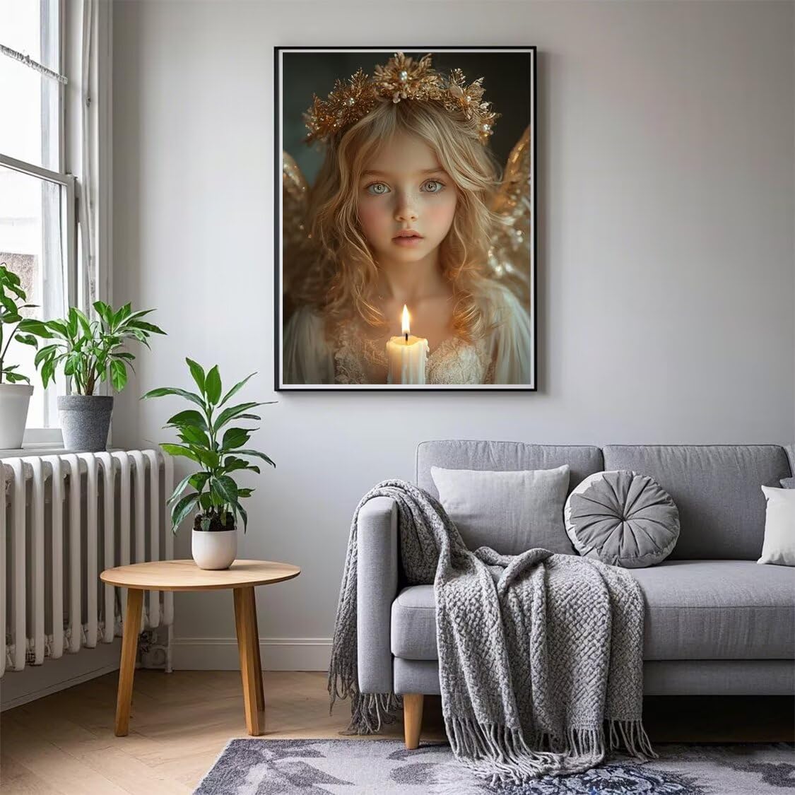 Mädchen Diamond Painting Groß XXL 80x100cm für Bastelset Kinder ab 6 Jahre, 5D Diamond Painting Kerze Neuheiten, DIY Diamant Mosaik Bastelset Erwachsene, Daiments Malerei Stickerei Festival Deko S-244