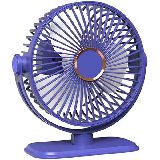 Portable Rechargeable Lighting Fan with Night Light 360 Rota