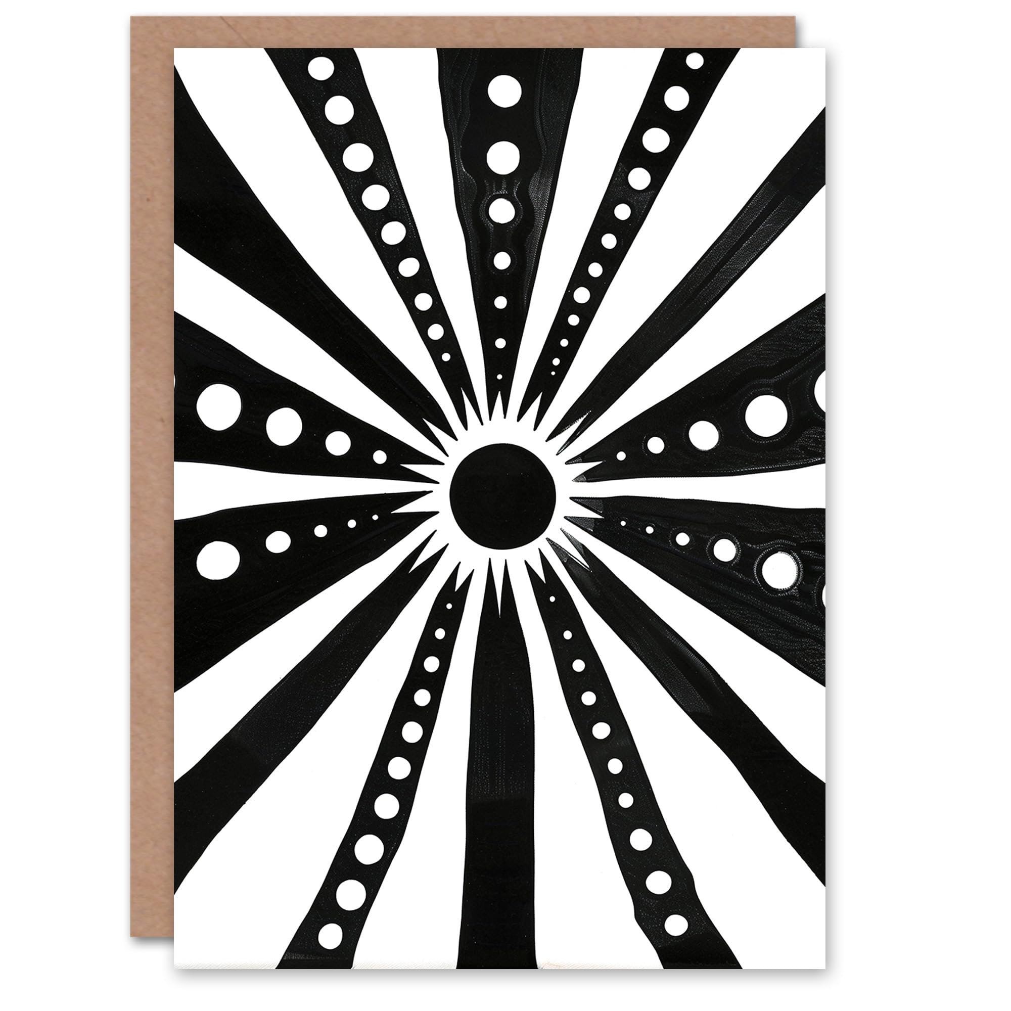 Artery8 - Greeting Card - Abstract Geometric Solar System - Birthday