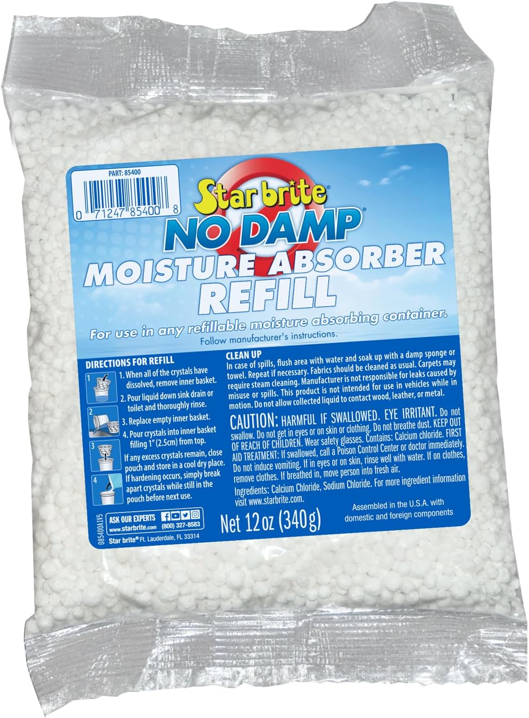 STAR BRITE No Damp Moisture Absorber & Dehumidifier - Simple, Portable, Humidity Control for Boats, RVs, Seasonal Homes & More - Prevent Musty Odor & Moisture Damage