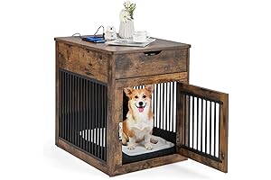 Giantex Dog Crate Furniture End Table
