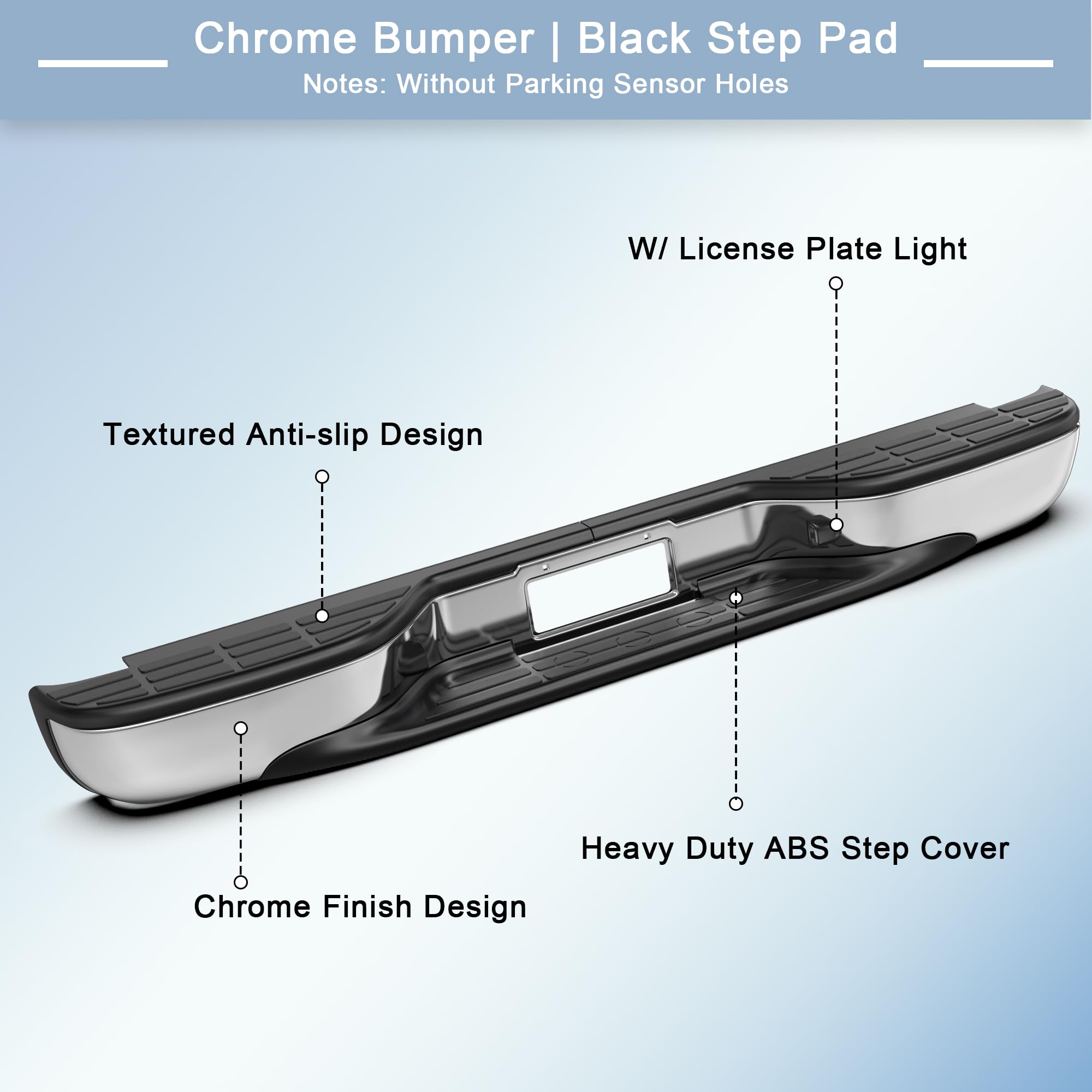 Chrome Truck Bumper Chrome Rear Step Bumper For 1999-2006 Chevy ...