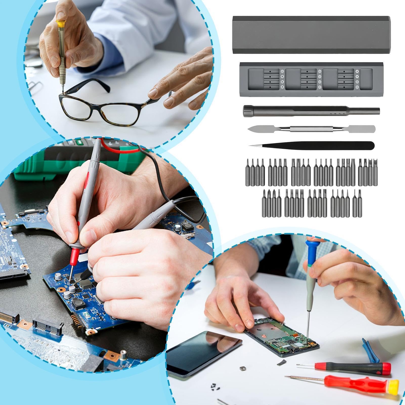 Präzisions-Schraubendreher-Set, magnetisch, Reparatur-Werkzeug-Set mit
