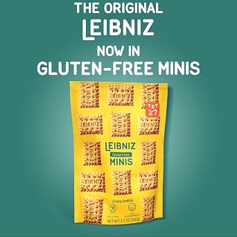 Bahlsen Leibniz Minis Crispy Cookies, Gluten Free, 4-Pack