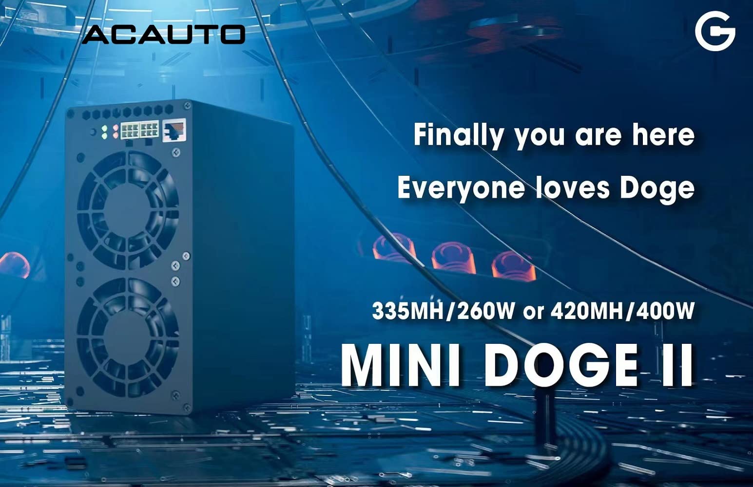 Goldshell MiniDOGE 2台セット Mineiro Goldshell Mini Doge 2 II para Doge Coin & LTC Dual Mode