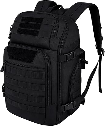 FOCUHUNTER Backpack 40L Tactical Backpack Military Backpack Waterproof Shockproof MOLLE Compatible USB Charging Port Backpack for Mountain Climbing Survival Game Hiking Outdoor Backpack