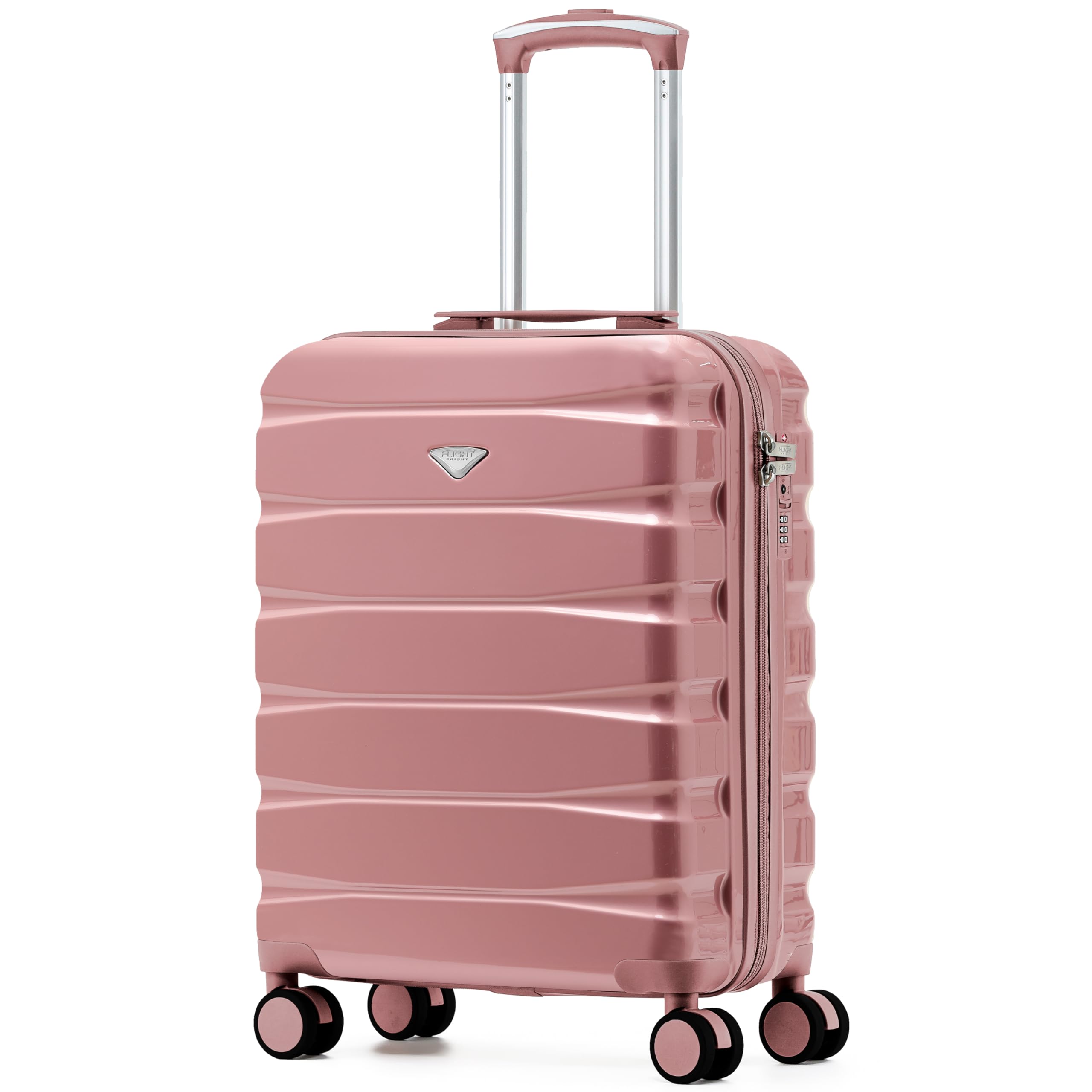 Flight Knight Underseat Cabin Suitcase 45x36x20cm | Free Hand Luggage for EasyJet & Wizz Air | Lightweight ABS Hard Shell with 8 Silent-Glide Spinner Wheels | Max Space Travel Bag — view 70