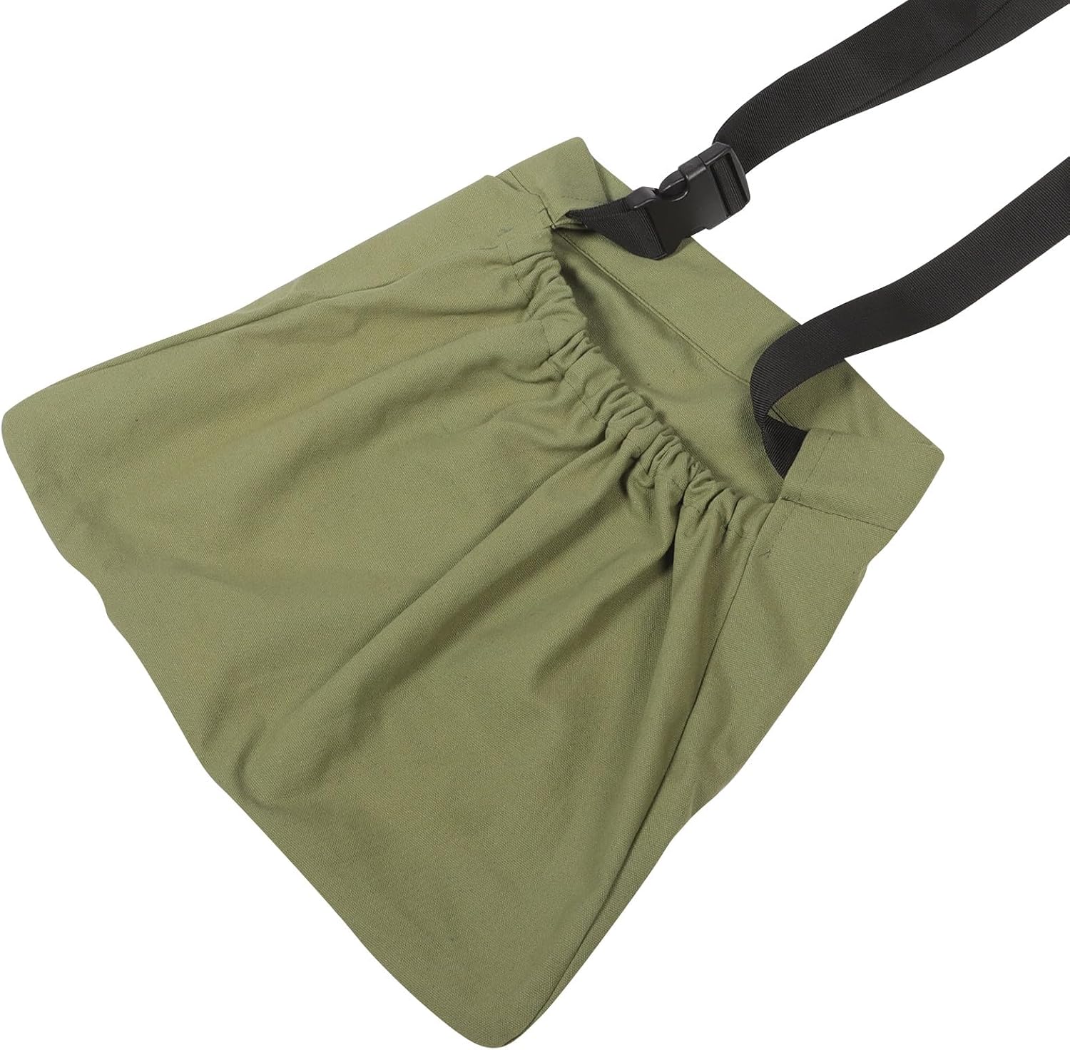 Outdoor Harvesting Bag and Garden Apron for Fruit Vegetable Picking with Waist Hanging, Military Green Foraging Pouch for Mushroom Berry Gathering, Gardening Supplies for Orchard
