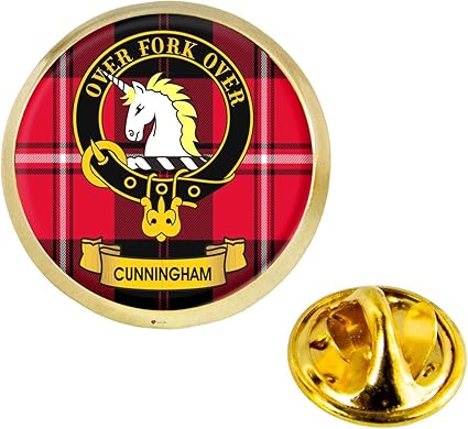 I Luv LTD Cunningham Clan Escocés Cresta Insignia de Pin de Solapa en