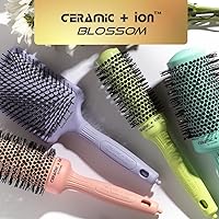 Vista 6 de Olivia Garden Ceramic + Ion Round Thermal Hair Brush - Not Electrical - Professional Blowout Brush for Normal to Thick Hair
