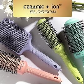 Olivia Garden Ceramic + Ion Round Thermal Hair Brush - Not Electrical - Professional Blowout Brush for Normal to Thick Hair - 1.75-Diameter Barrel - Pink - CI-45BL
