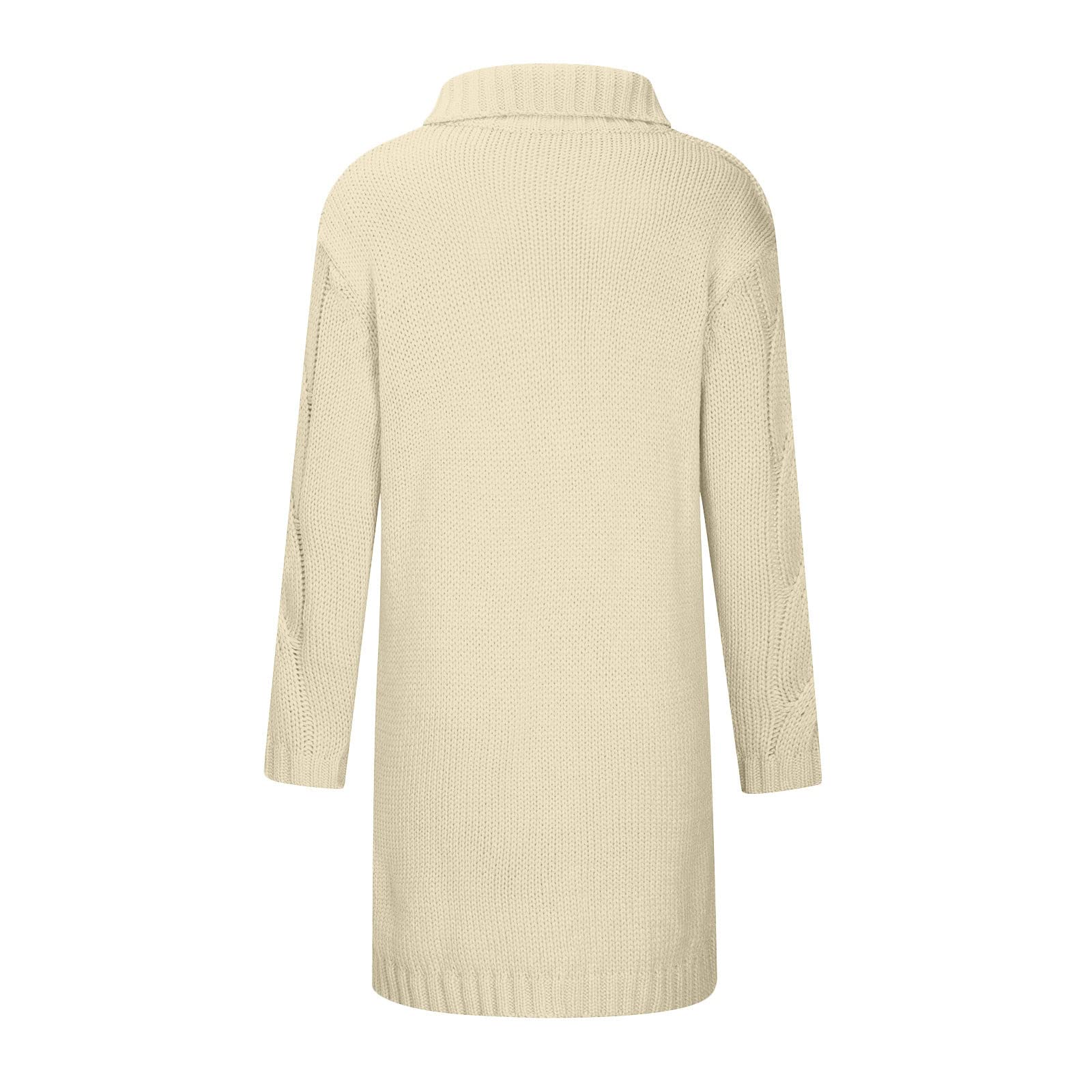 Cárdigan con botones para mujer, suéter de punto grueso de gran tamaño, suave, manga larga, parte delantera abierta, abrigo holgado con 2 bolsillos, ropa de punto acanalado, ropa de abrigo ligera y