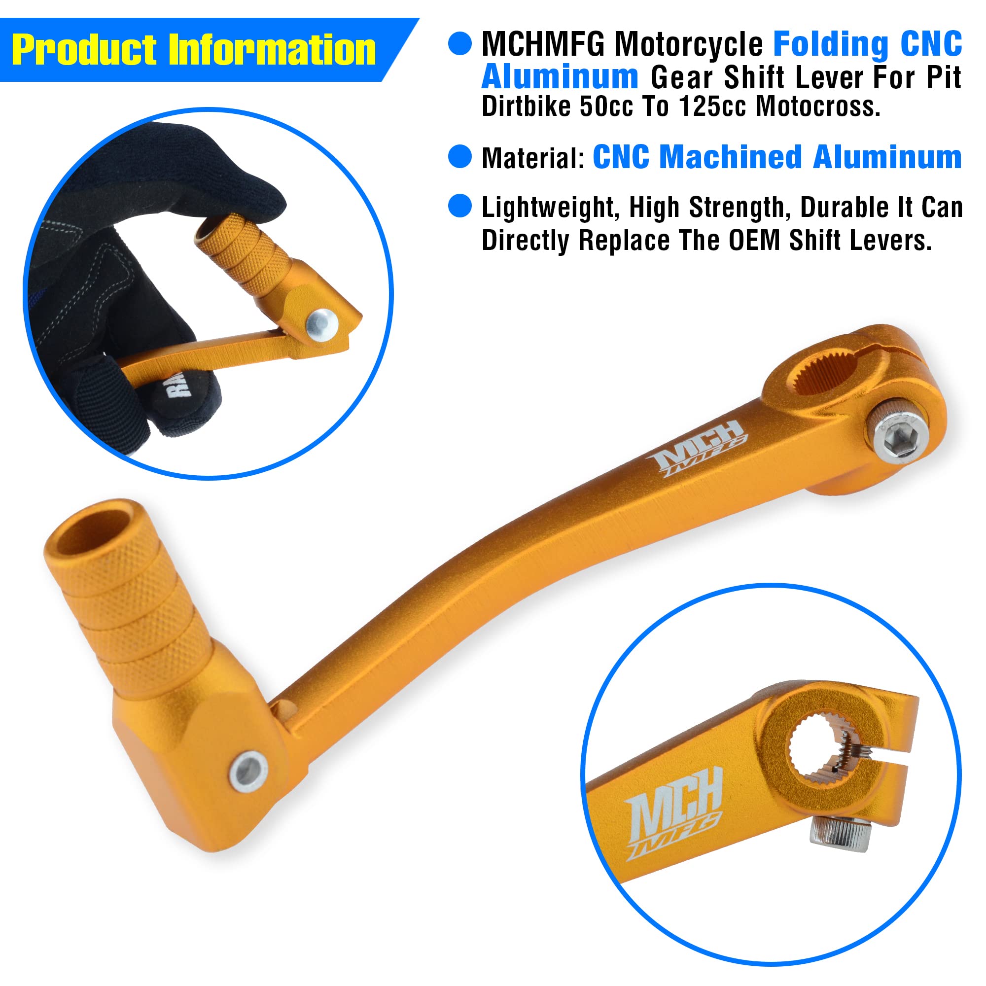 Motorcycle Gear Shifter Shift Lever CNC For XR50 CRF50 XR70 CRF70 XR110 - View #12